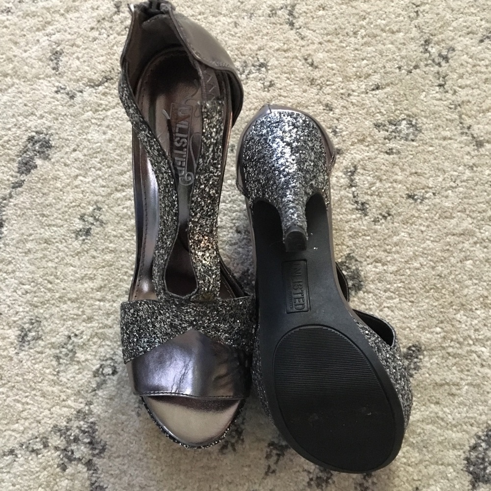 Silver Platform Heels - Picture 4 of 7